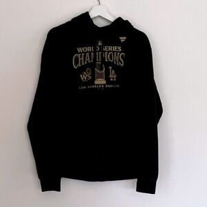 LA Dodgers 2024 World Series Champions Locker Room Pullover Hoodie Mens Large